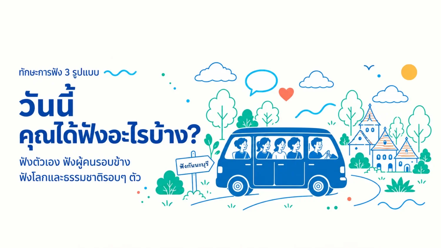 การฟัง 3 รูปแบบ